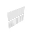 Corrugated Metal Building Components With Two Distinct Ribbed Patterns For Structural Use
