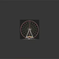 Four Colorful Ferris Wheel Models With Detailed Structures On Display Platforms