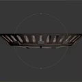 Mechanical Equipment Circular Metal Component With Radial Spokes And Perforated Rim