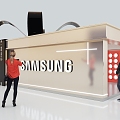 Samsung S 24 pop-up shop 3d model