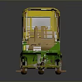 Yellow Roof Green Body Auto Rickshaw With Open Cabin Seats And Windshield