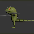 Frog Poison Frog Game Frog Reptile Cold Blooded Animal Reptile 3d model