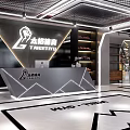 Modern Fitness Gym Reception Area Interior Design