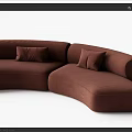 Curved Sofa Multiplayer Sofa 3d model