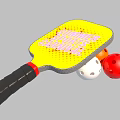 Commercial Equipment Yellow Paddle with White Orange Red Balls for Summer Sports Camping