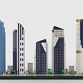 LEGO Toy Blocks City Building Group Australia Gold Coast City Skyline Australia Gold Coast Landmark Building 3d model