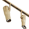 Modern Downlights And Spotlights With Track Mounting In Black Gold White Metal Finish