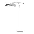 Modern Black Floor Lamps With Arched Arms Curved Shades And Circular Bases