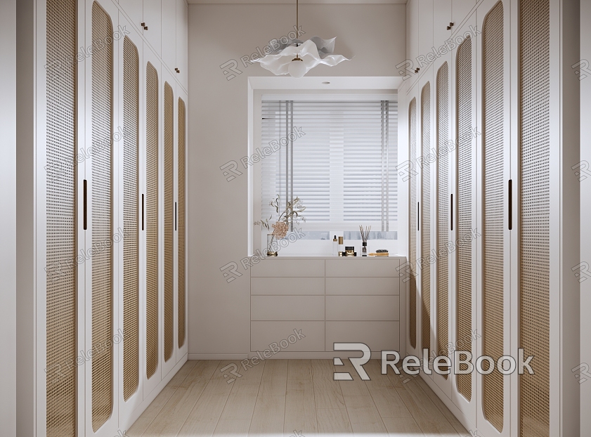 Modern style cloakroom ornaments combination model