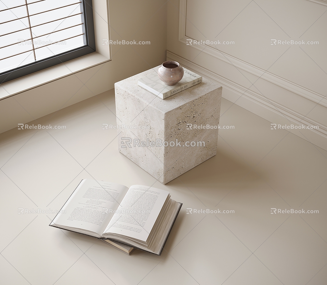 Modern side corner 3d model