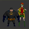 Batman and Robin Collectible Action Figures With Detailed Costumes And Standing Pose
