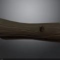 Natural Wooden Log Surface With Detailed Wood Grain And Small Protrusion