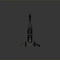 Camouflage Military Weapon With Tripod Stand Long Barrel And Mechanical Structure