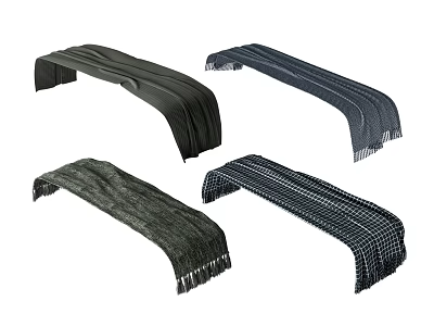 Different Styles Of Bed Runners For Bedroom Decor 3d model