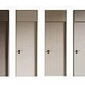 Modern Interior Flush Doors Featuring Various Wood Grain And Slab Designs For Home Decoration
