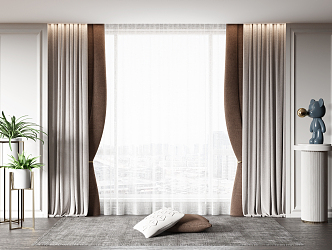 Modern Curtains 3d model