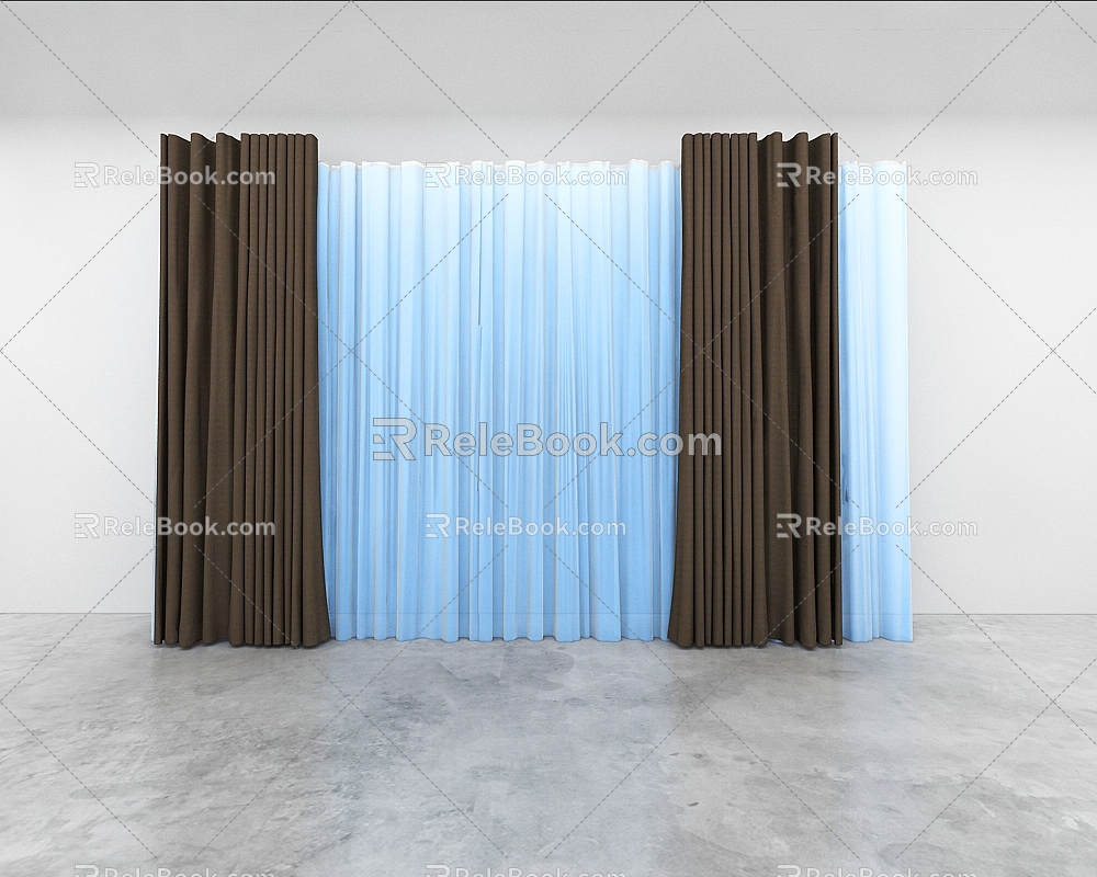 Curtains 3d model