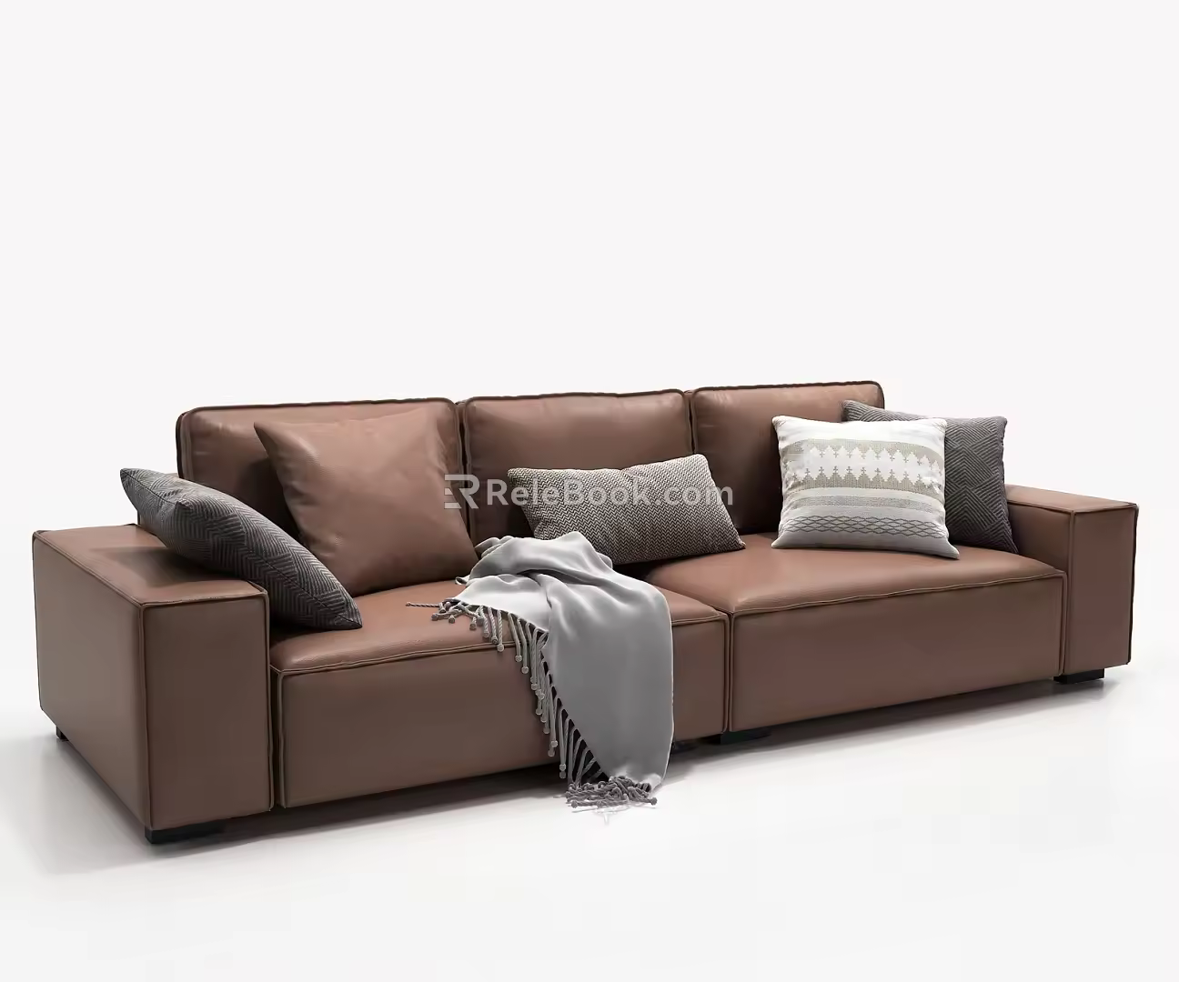 Modern double sofa 3d model
