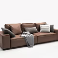 Modern double sofa 3d model