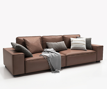 Modern double sofa 3d model