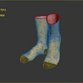 Yellow Socks With Geometric Patterns White Cuffs And Gray Soles Stylish Design