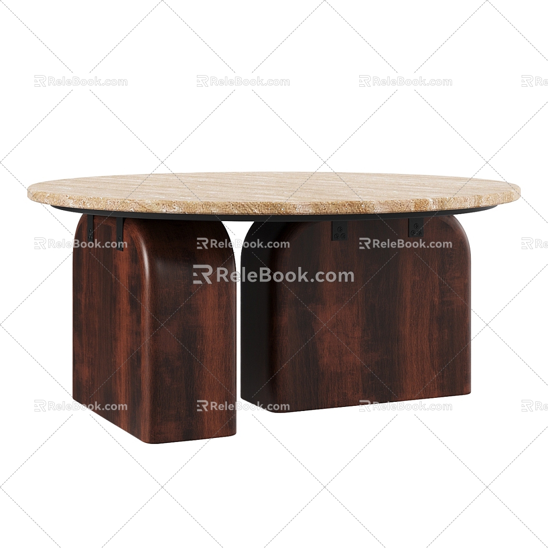 Nordic Simple Coffee Table 3d model