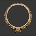 Elegant Gold Ring With Intricate Carvings And Central Gemstone Design