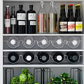 Well Organized Kitchen Storage With Food And Containers