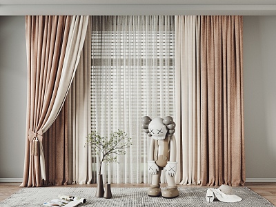 Curtain Bedroom Curtain Universal Curtain Combination model