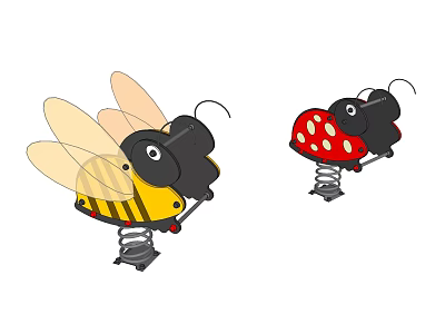 Modern Rocking Horse Children's Equipment Rocking Chair 3d model