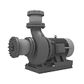Industrial Pump Equipment With Electric Motor Base Frame And Flange Connections