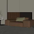 Modern single sofa 3d model