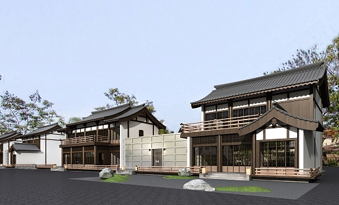 Japanese Style Townhouse 3d model