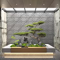 New Chinese style landscape sketch landscape 3d model