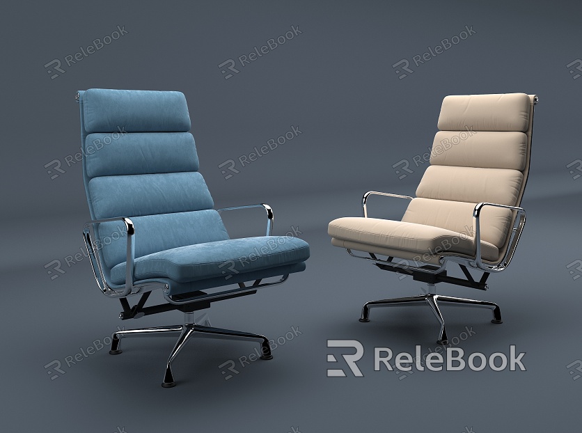 computer chair flannel seat model