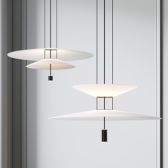 Modern chandelier 3d model