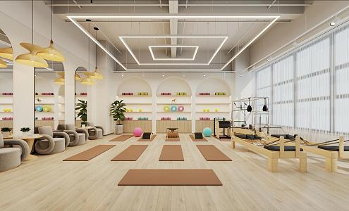 Dance Room Yoga Room Dance Room Exercise Room 3d model