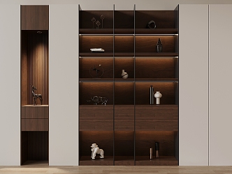 Middle Style Bookcase 3d model