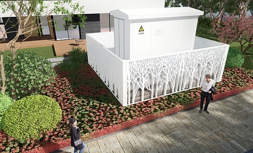 Modern Fence Civil Air Defense Entrance and Exit Porch Frame Sunshine Room Subway Entrance Basement Entrance Underground Passage Entrance 3d model