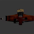 Classical Wooden Violin With Reddish Brown Body And Matching Bow For Music Enthusiasts