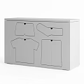 Shoe Cabinet Interior Design With Multiple Storage Compartments For Organized Footwear 3d model
