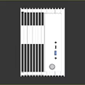 Modern heat sink CPU radiator computer radiator 3d model