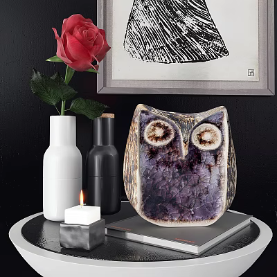 Modern Ornaments Vase Flower Candlestick Hanging Painting Ornaments 3d model