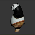 Kung Fu Panda Game Movie Character 3D Model With Open Arms And Friendly Expression