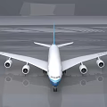 China Southern Airlines Passenger Airplane White Blue Livery Four Engines Tail Logo Fuselage Name