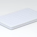 White Quilted Mattress With Patterned Surface And Firm Edge Design