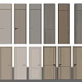 Modern Hinged Doors With Various Wood Grain Patterns And Neutral Color Choices For Home Use