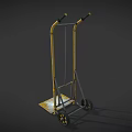 Trolley Cart Cargo Cart Shelf 3d model