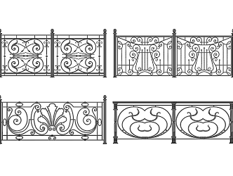 Jane European Iron Stainless Steel Railing Stainless Steel Fence Balcony Guardrail Balcony Guardrail Balcony Railing 3d model
