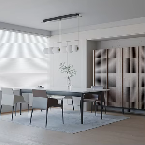 Modern dining table 3d model